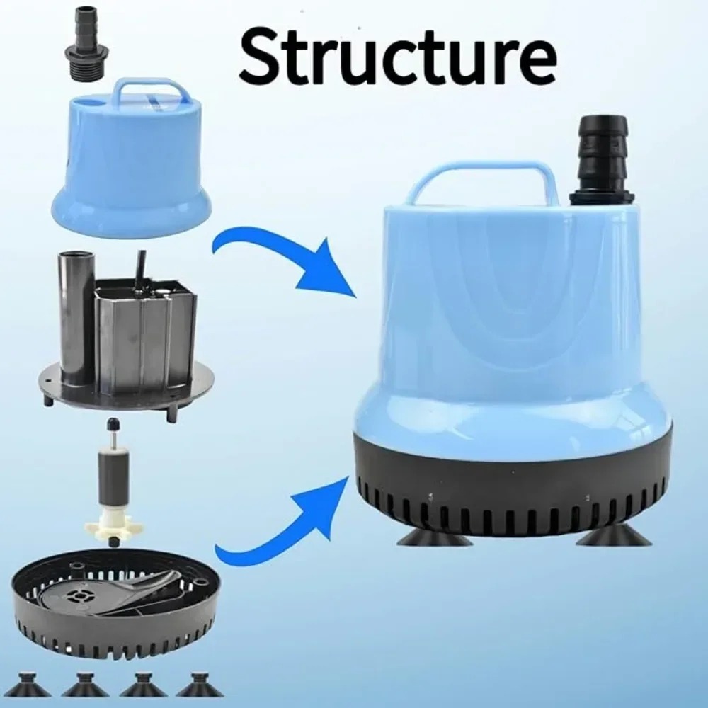 Marine Aquarium Water - 5/15/35/55W with Pipe Submersible Water Pump