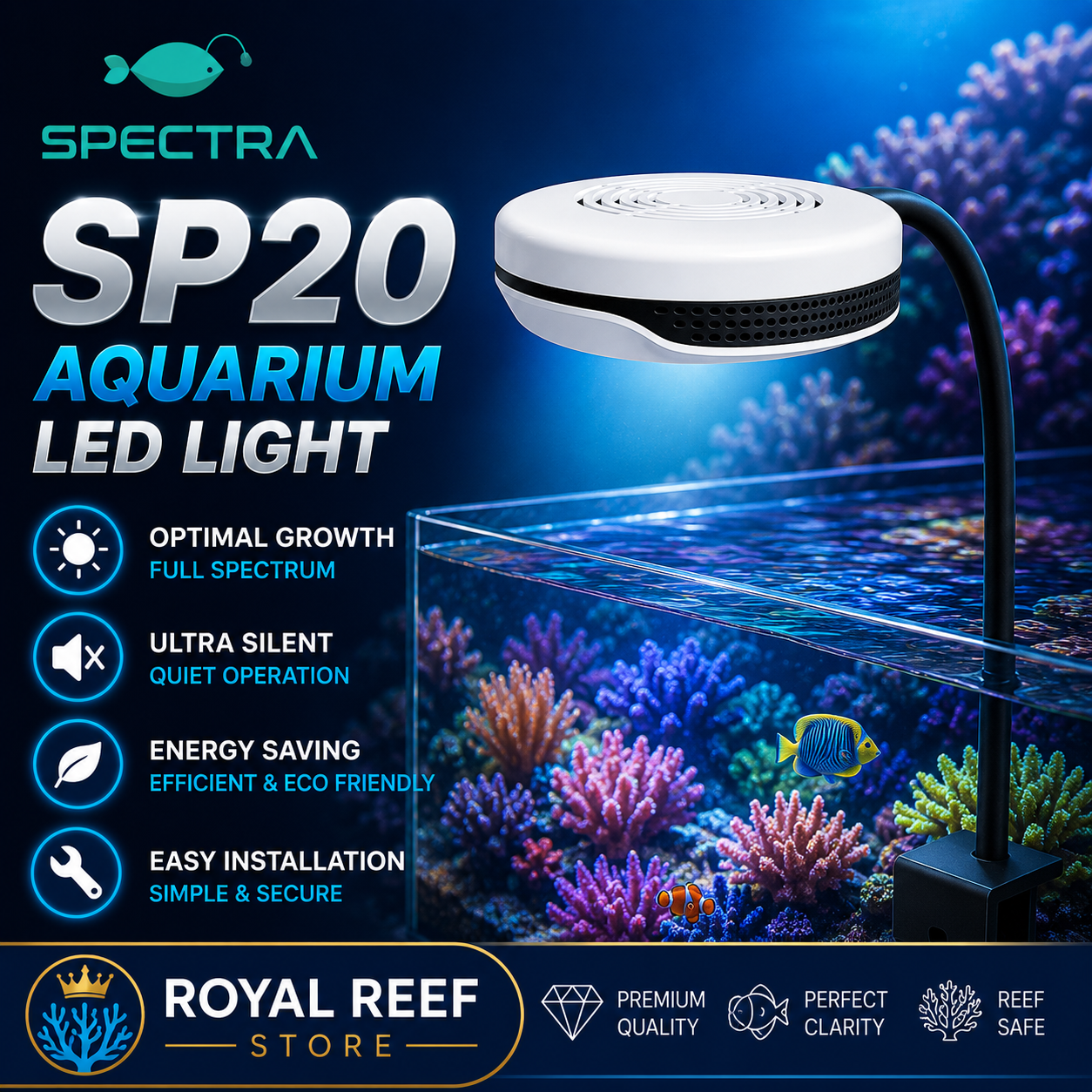Spectra SP20 20W Aquarium LED  - Aquarium Marine Fishes recension och pris