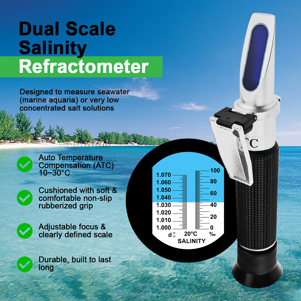 Professional Salinity Refracto - Aquarium Marine Salt recension och pris