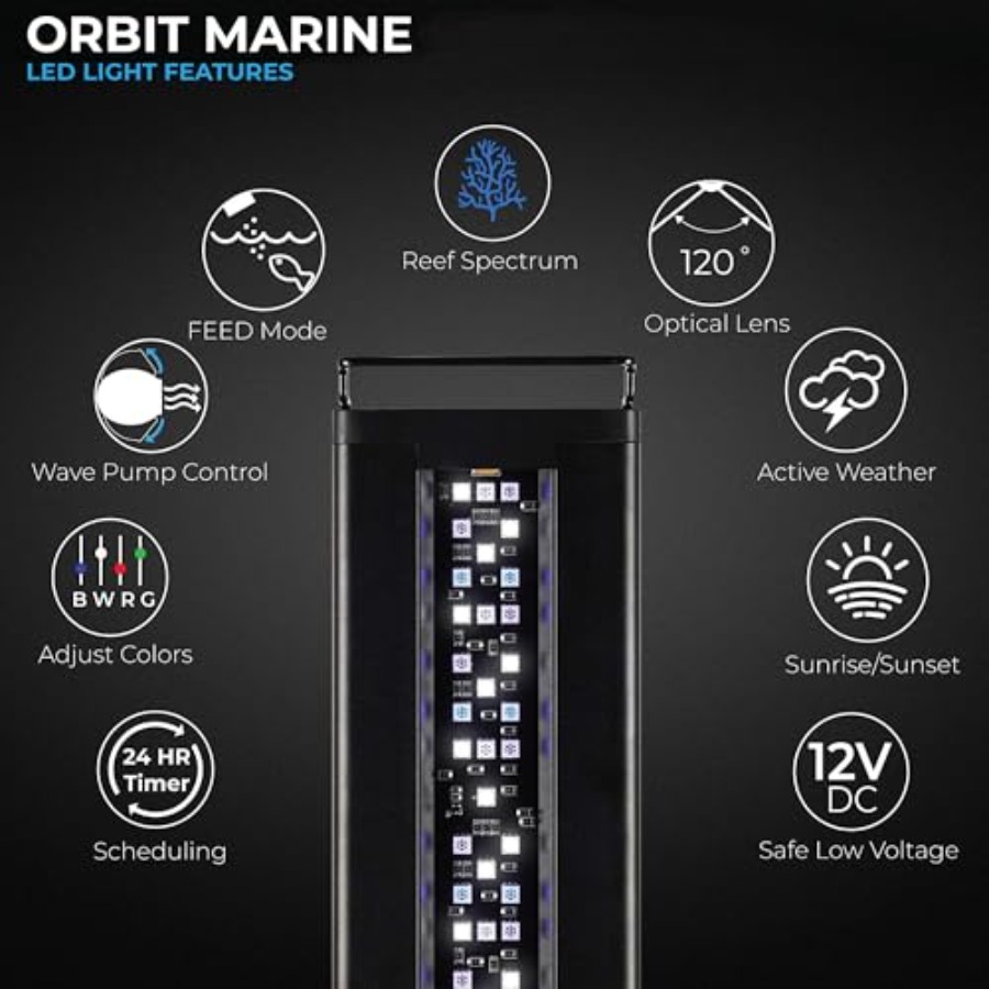 USA 24-36 Inch Orbit Marine LE - Marine Aquarium Hours recension och pris