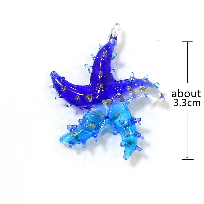 Mini Glass Starfish Pendant Co - Aquarium Marine Fishes recension och pris