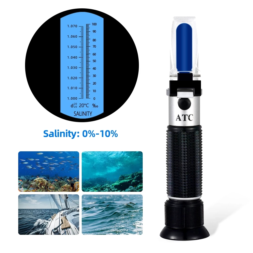 Salinity Refractometer 0-10% 1 - Aquarium Marine Salt recension och pris