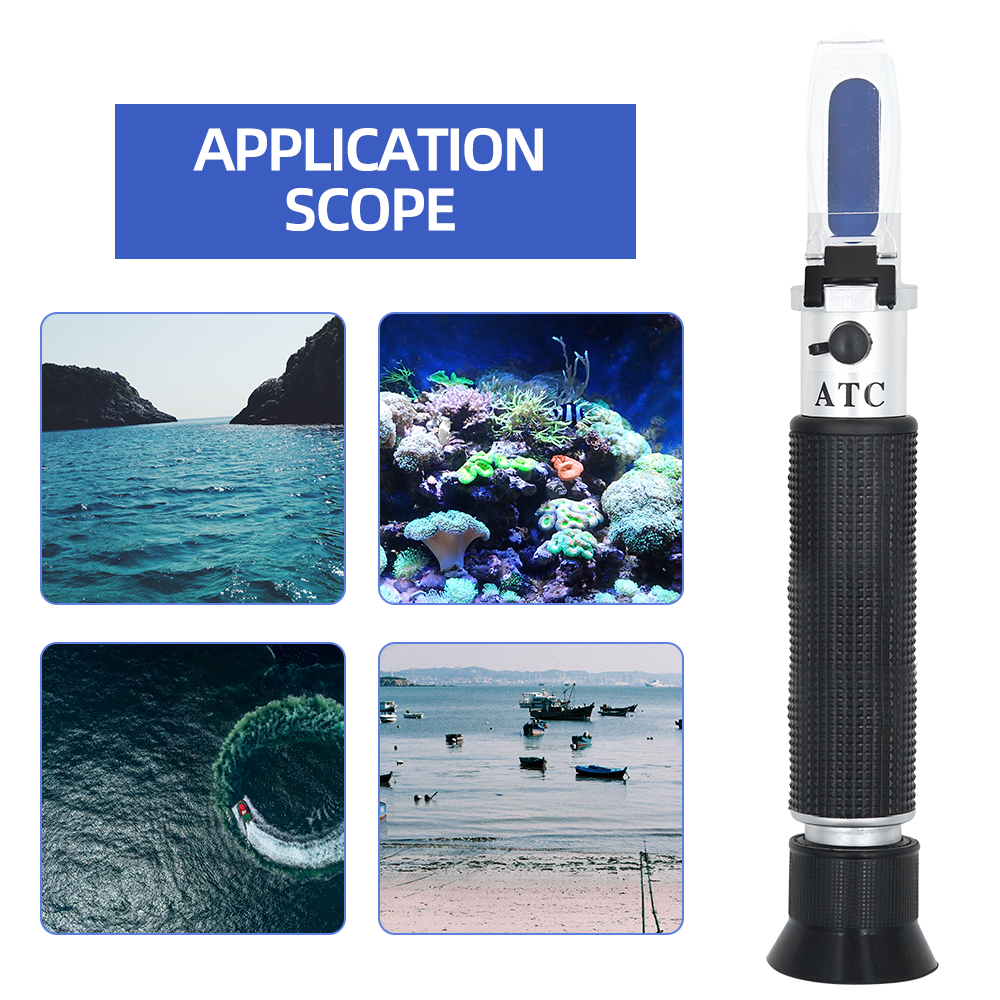 Salinity Refractometer 0-10% 1 - Aquarium Marine Salt recension och pris