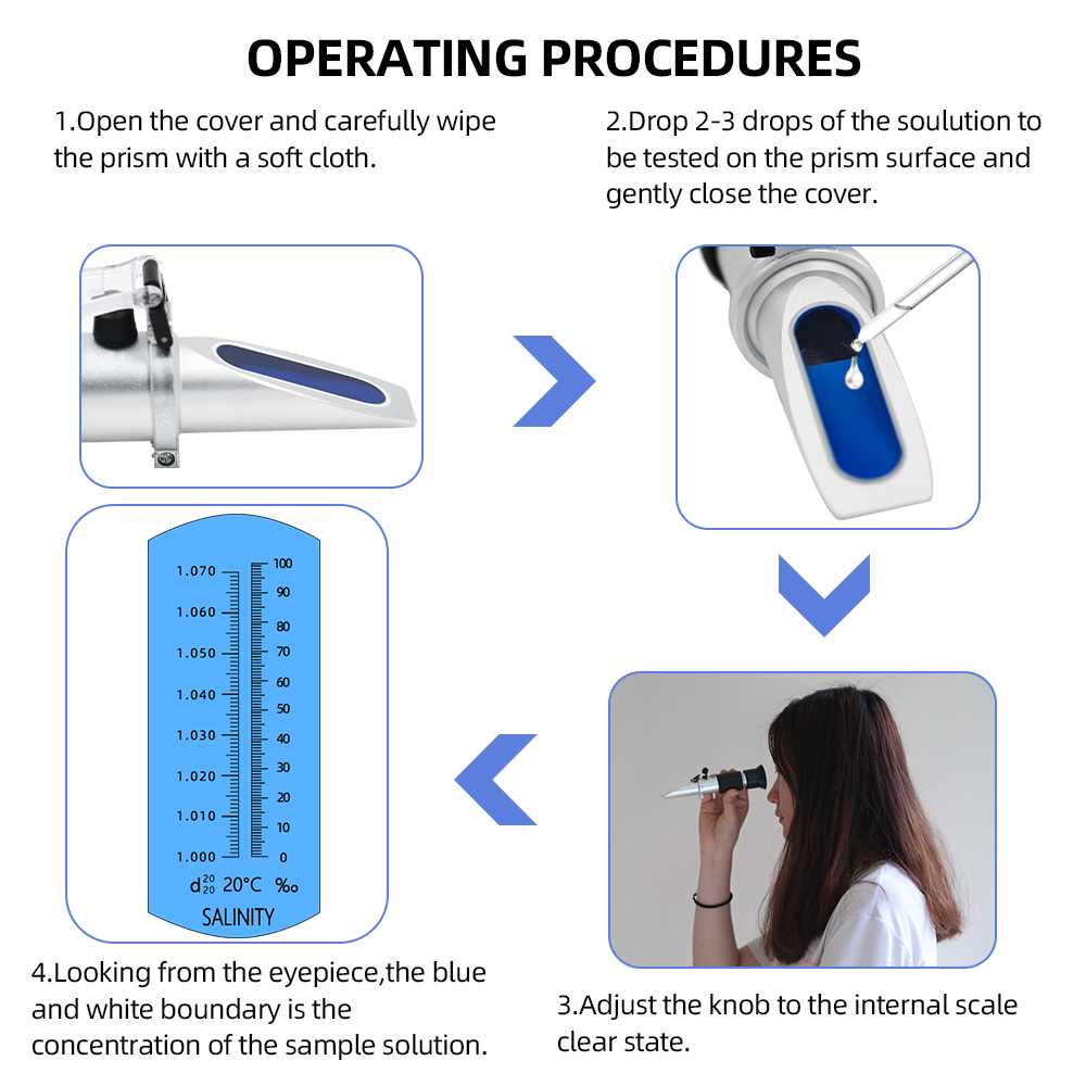 Salinity Refractometer 0-10% 1 - Aquarium Marine Salt recension och pris