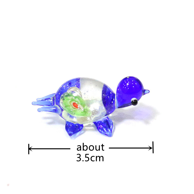 1pc Mini Glass Turtle Figurine - Marine Aquarium Japan recension och pris
