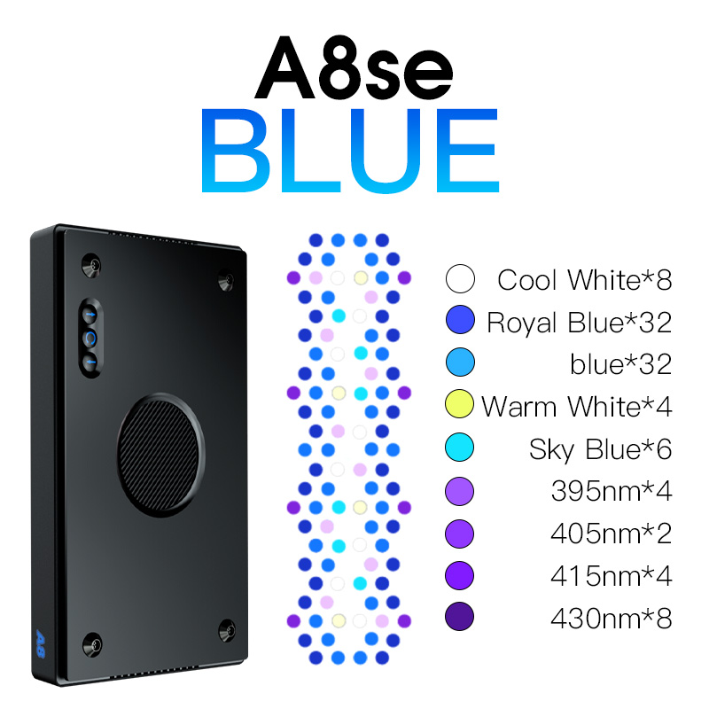 A8se BLUE A8pro Blue WiFi APP  - Aquarium Blue Marine Reef recension och pris