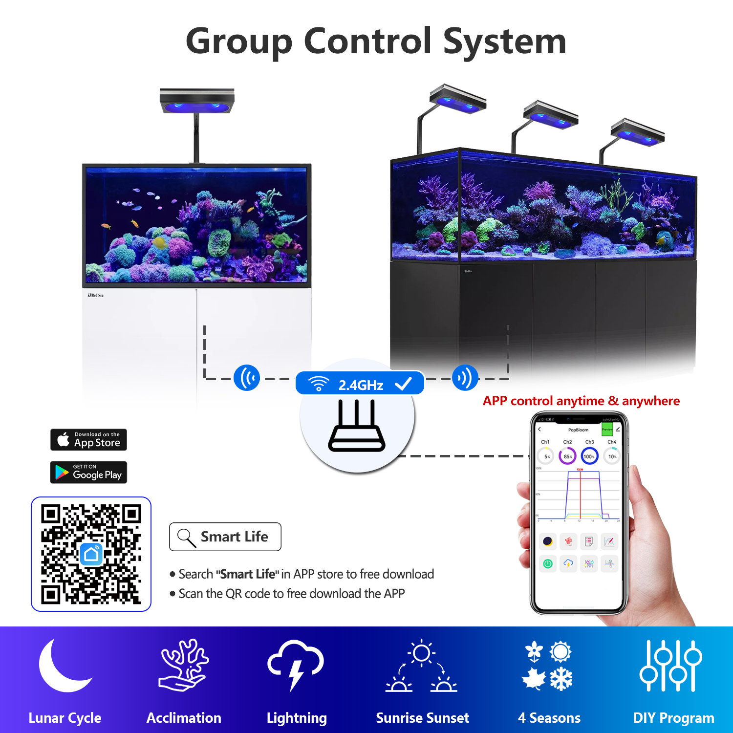 New PopBloom WiFi Marine Aquar - Aquarium Marine Fishes recension och pris