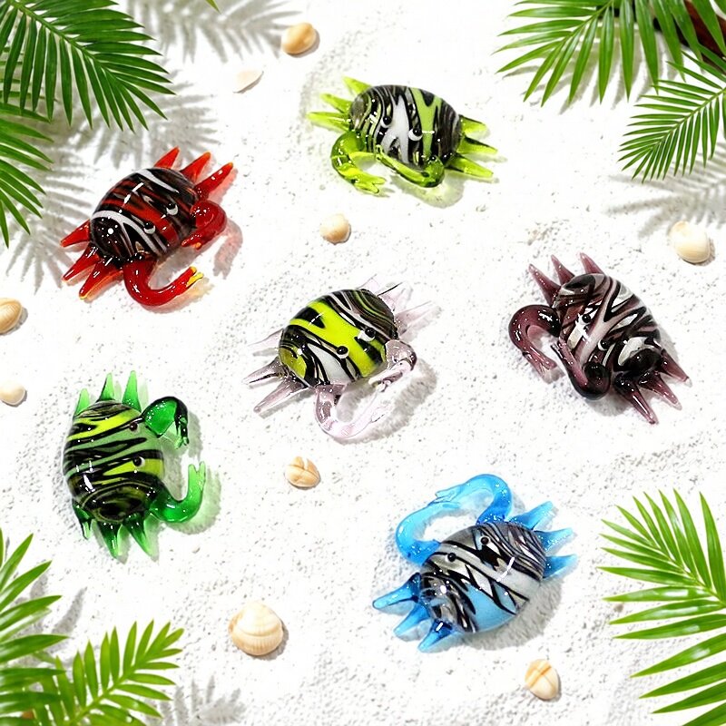 Handmade Cute Mini Glass Crab  - Marine Aquarium Japan recension och pris