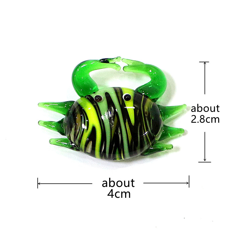 Handmade Cute Mini Glass Crab  - Marine Aquarium Japan recension och pris
